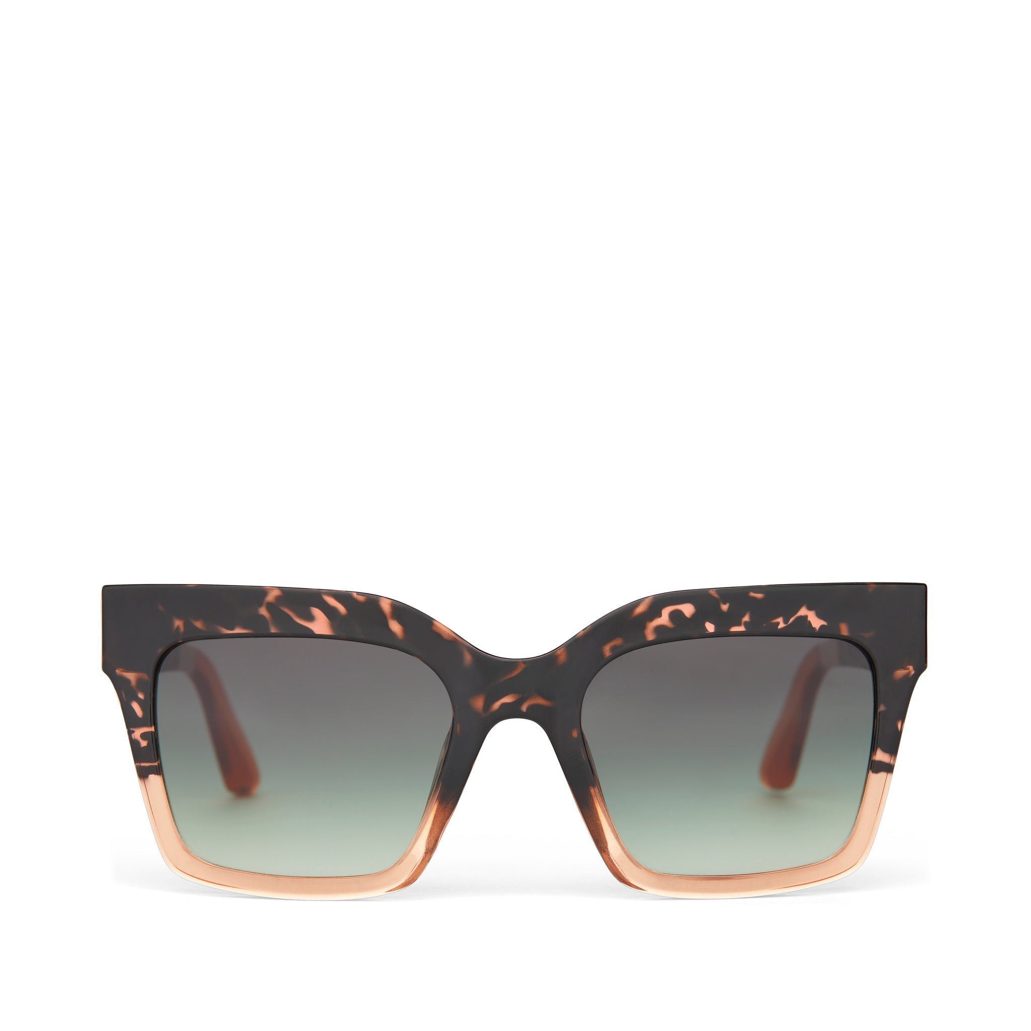 Adelaide Tortoise Apricot Fade Traveler Sunglasses Front View