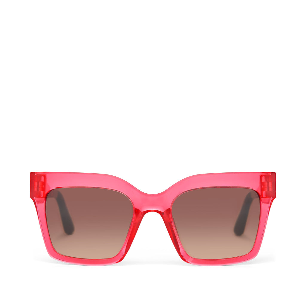 Adelaide Pink Crystal Traveler Sunglasses Front View