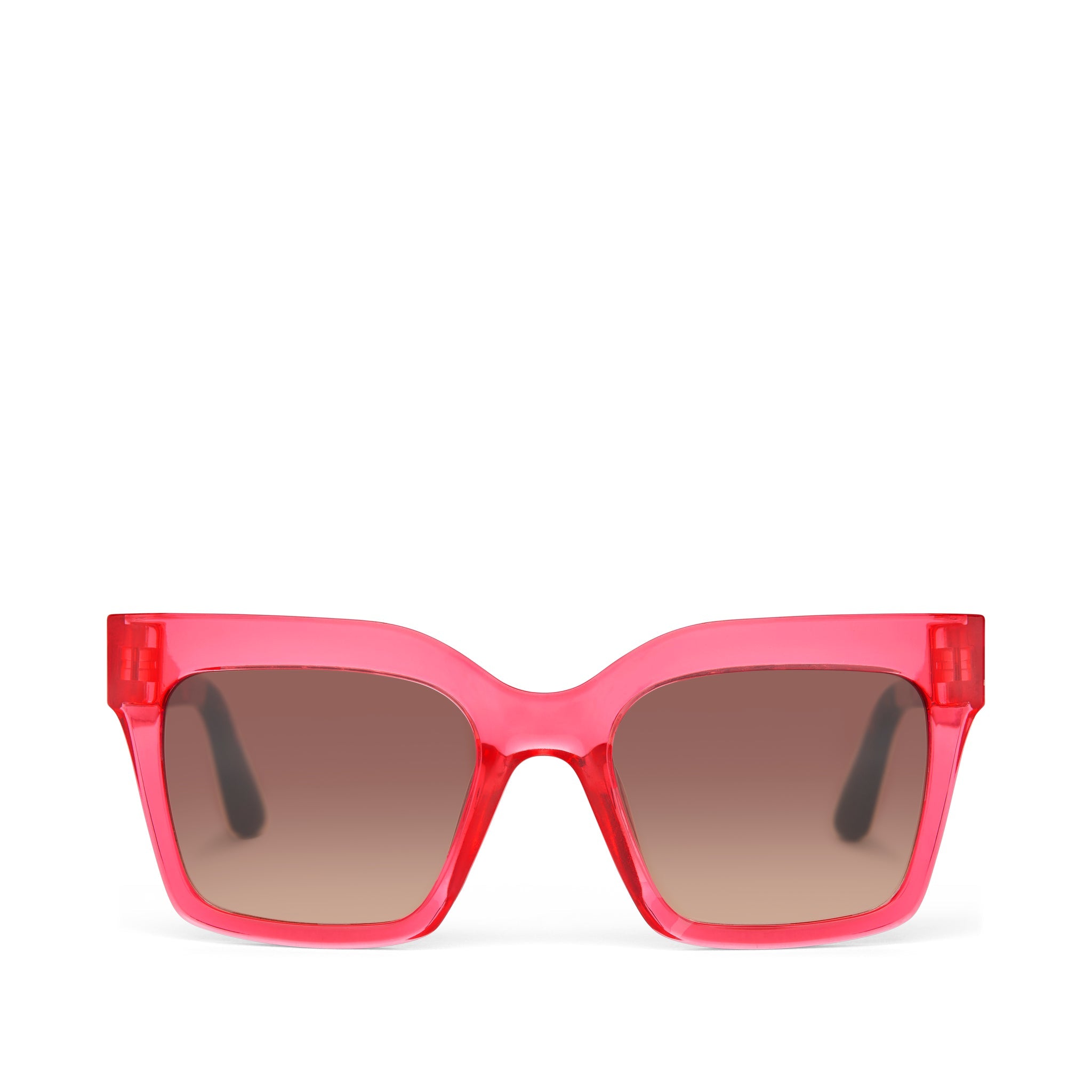 Adelaide Pink Crystal Traveler Sunglasses Front View