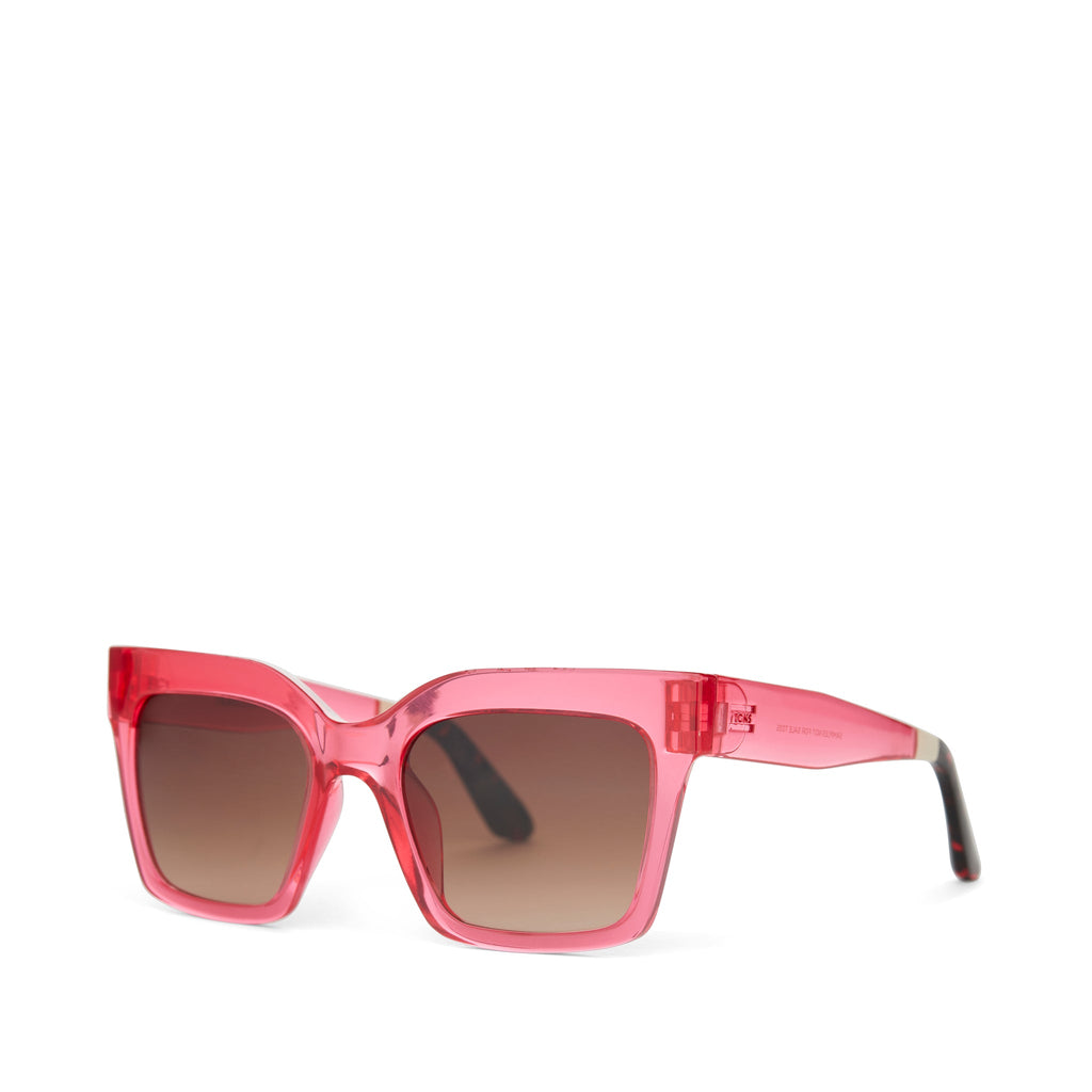 Adelaide Pink Crystal Traveler Sunglasses Side View
