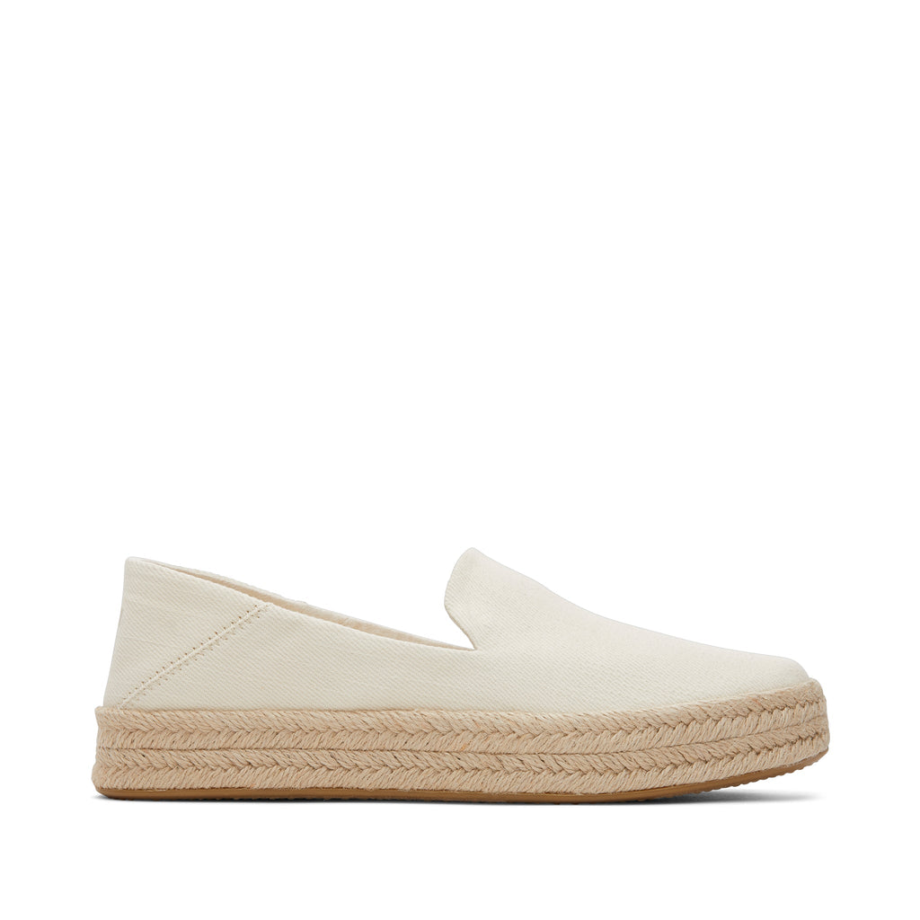 Carolina Natural Twill Espadrille Side View