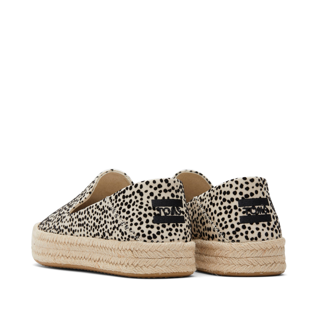 Carolina Mini Cheetah Espadrille Back View