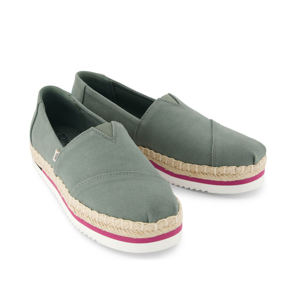 Alpargata Platform Rope Olive Espadrille Front View