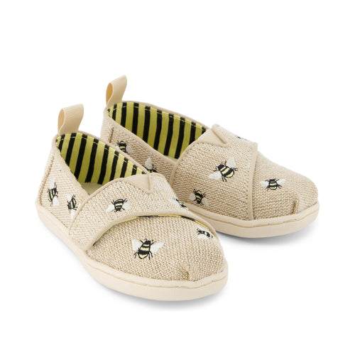 Alpargata Embroidered Bees Toddler Shoe Front View