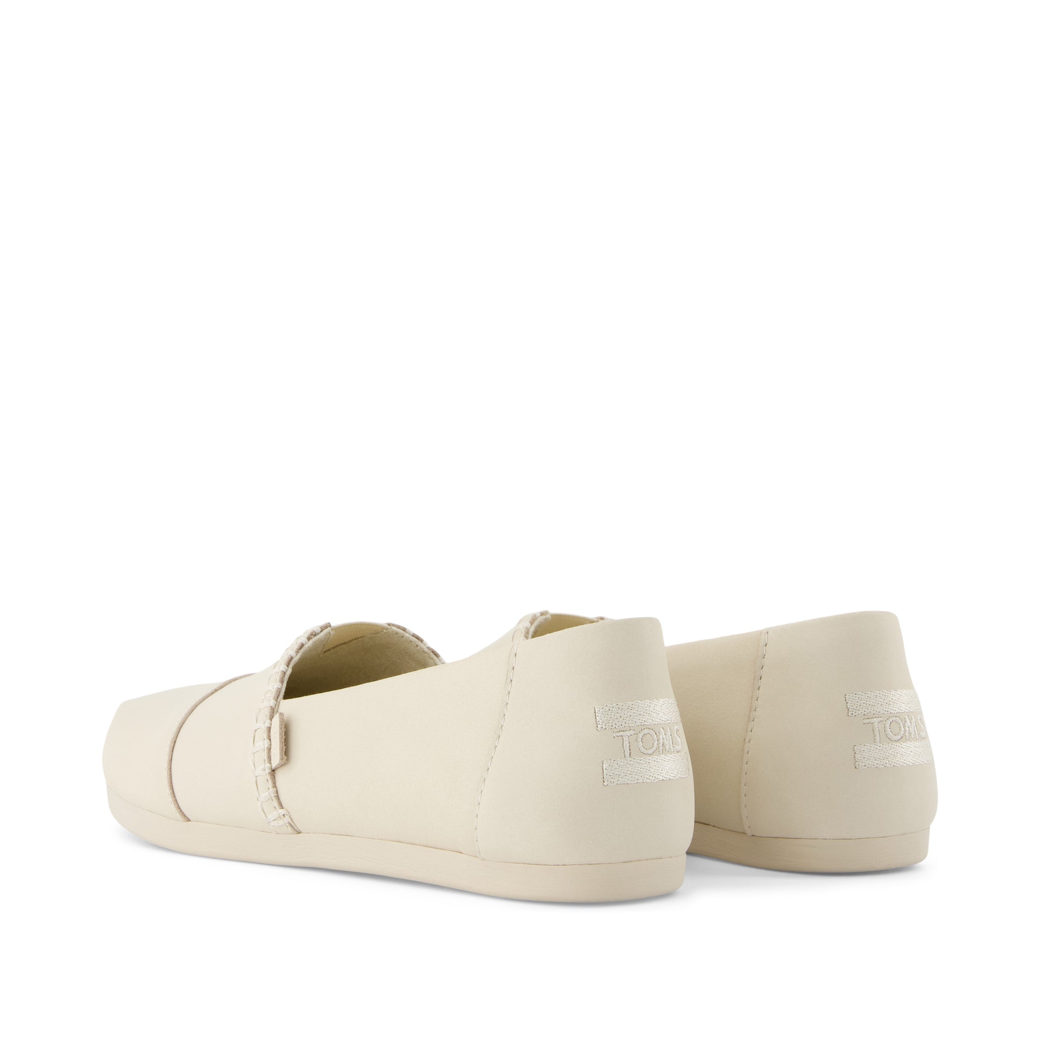 Alpargata Cream Leather Back View