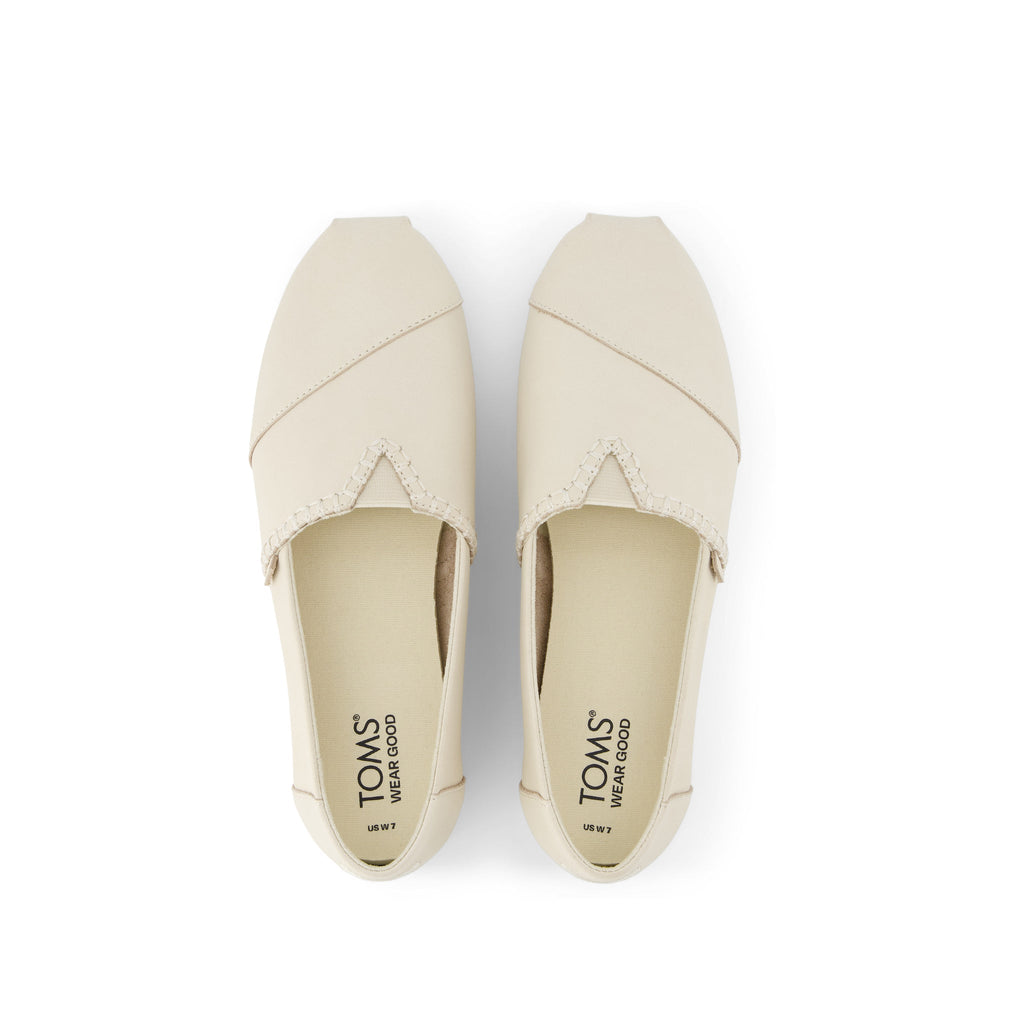 Alpargata Cream Leather Top View