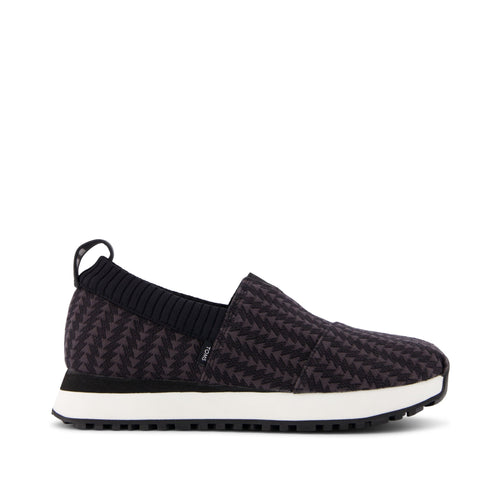 Resident 2.0 Black Triangle Woven Sneaker Side View