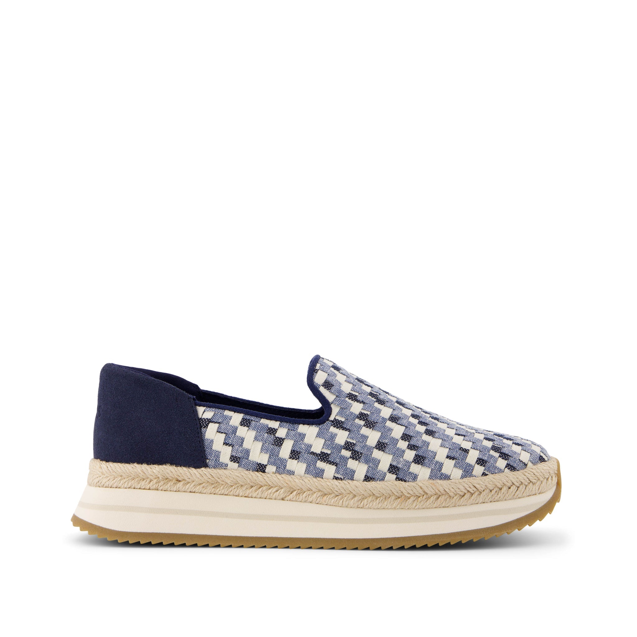 Jocelyn Blue Denim Espadrille Sneaker Side View