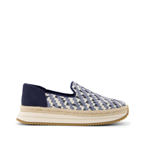 Jocelyn Blue Denim Espadrille Sneaker Side View