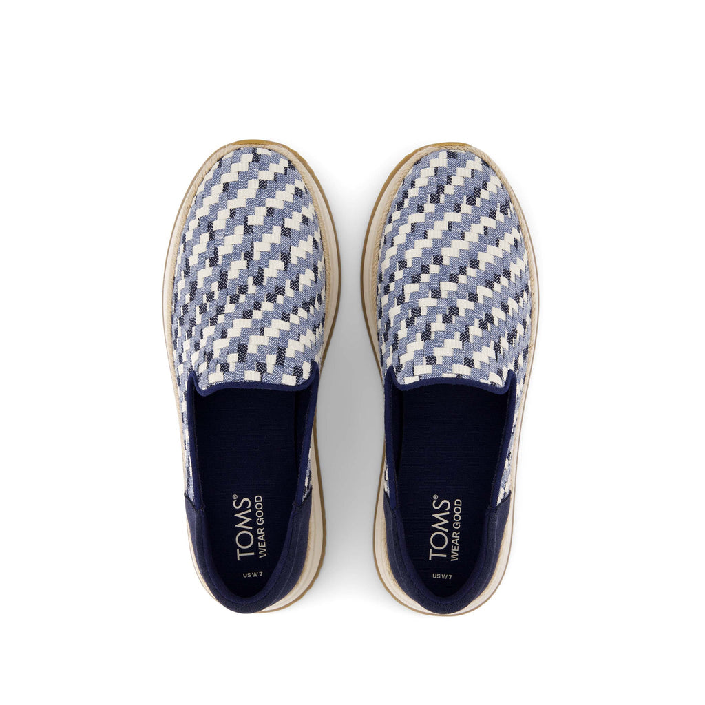 Jocelyn Blue Denim Espadrille Sneaker Top View