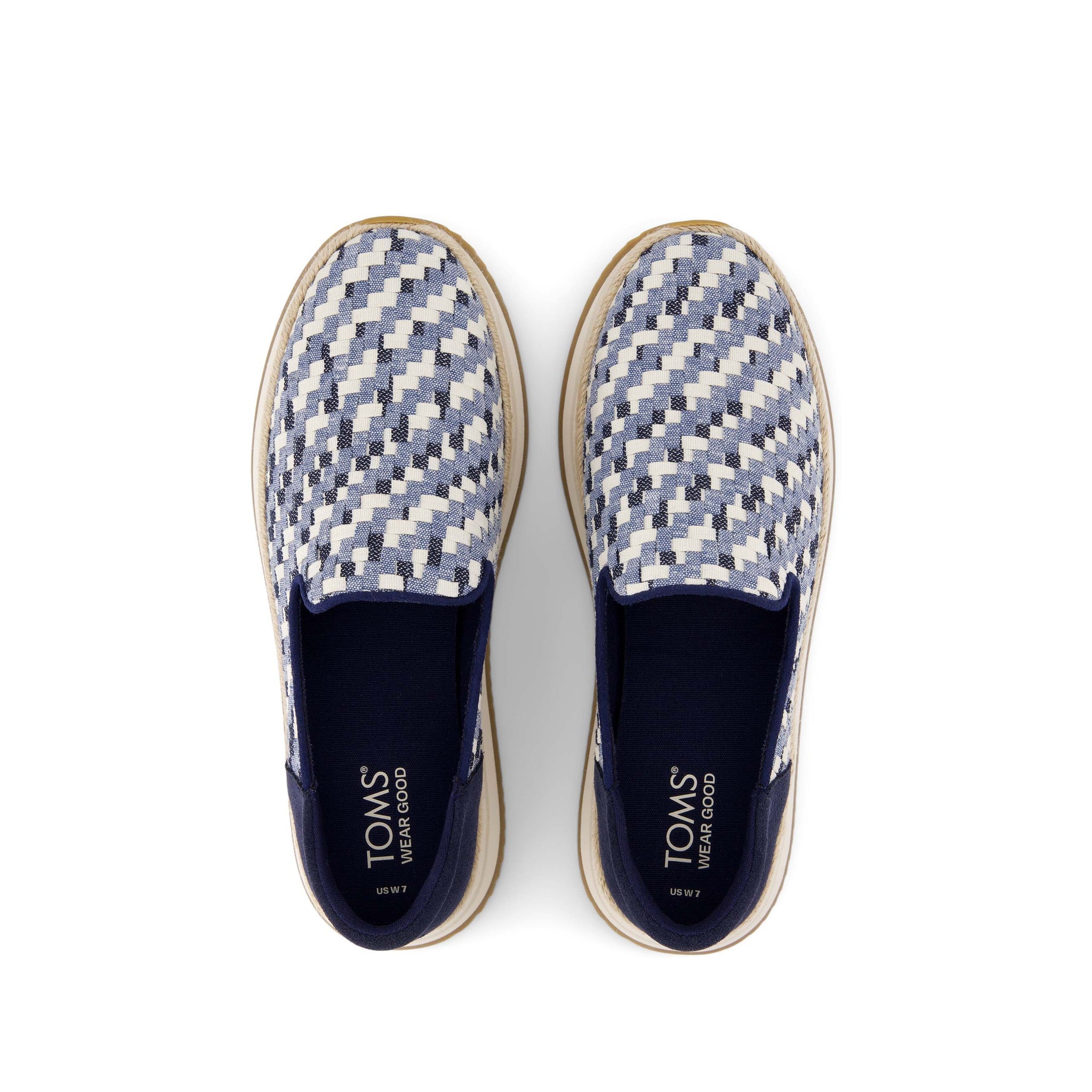 Jocelyn Blue Denim Espadrille Sneaker Top View