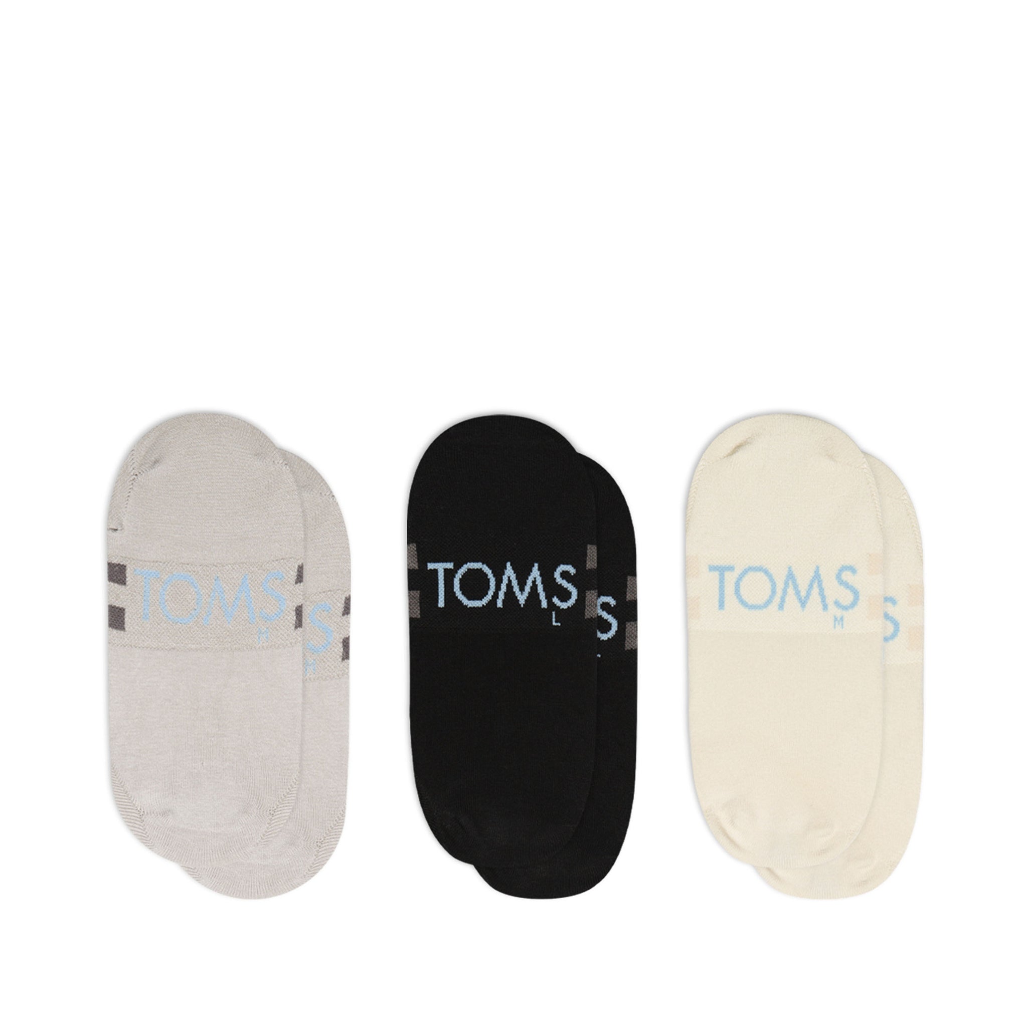 Classic No Show Socks Basics 3 Pack Back View