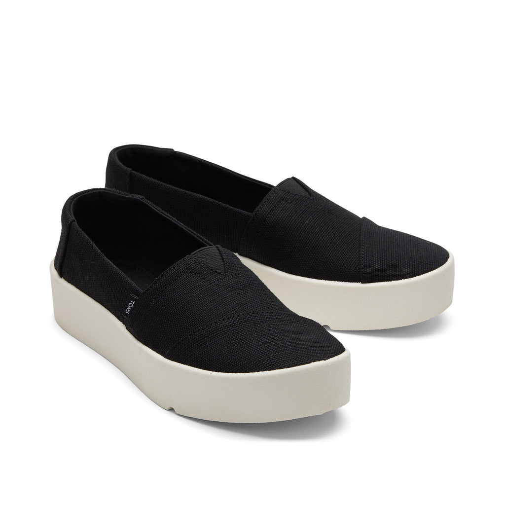 Verona Black Slip On Sneaker Front View