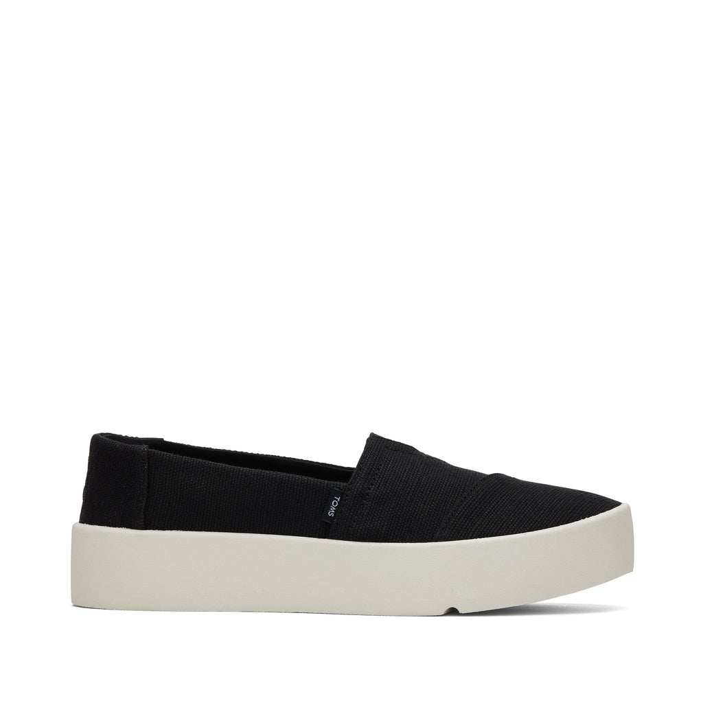 Verona Black Slip On Sneaker Side View