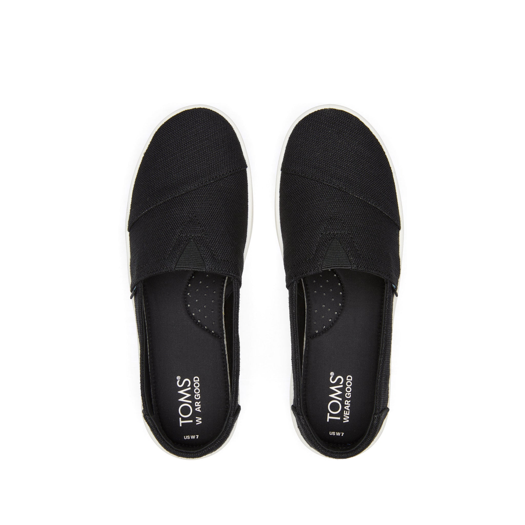 Verona Black Slip On Sneaker Top View