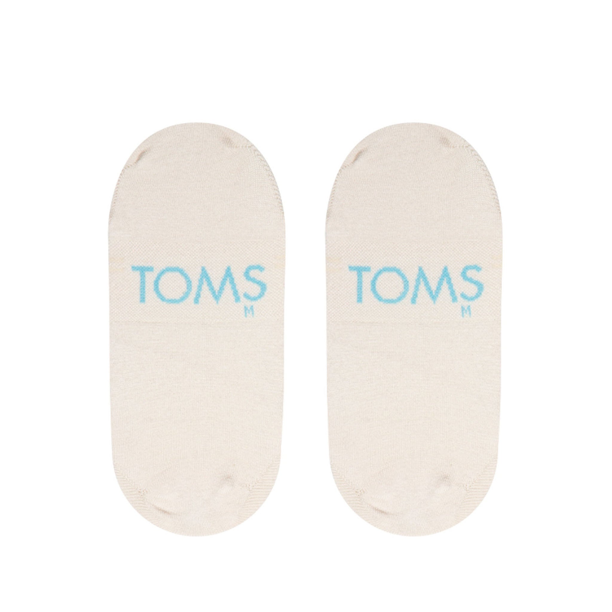 Ultimate No Show Natural Cashmere Socks Back View