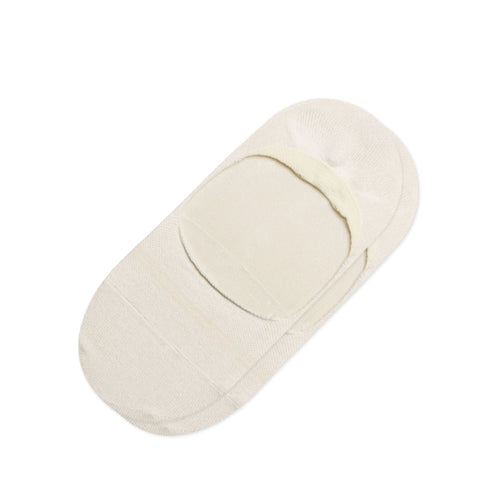 Ultimate No Show Natural Cashmere Socks Front View