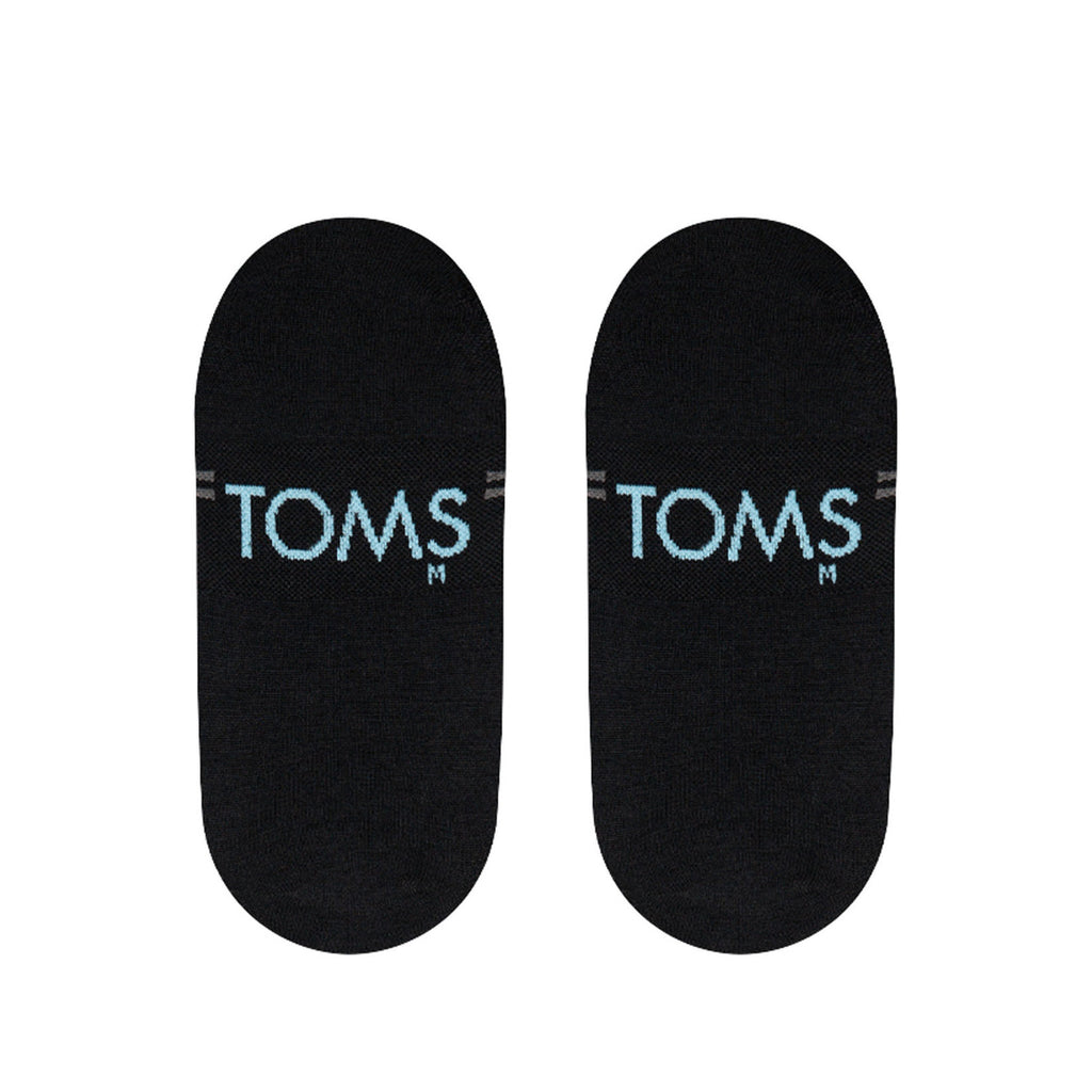 Ultimate No Show Black Cashmere Socks Back View