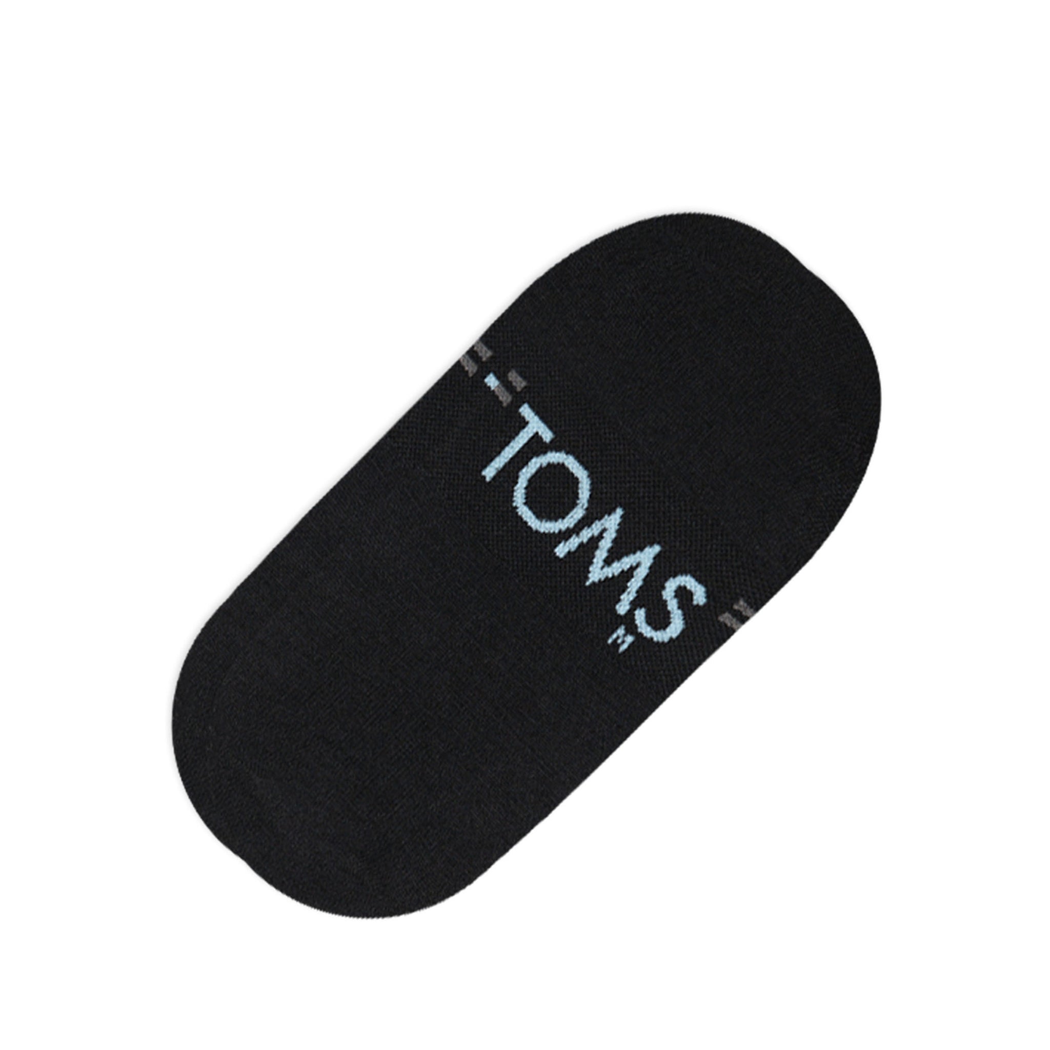 Ultimate No Show Black Cashmere Socks Bottom Sole View