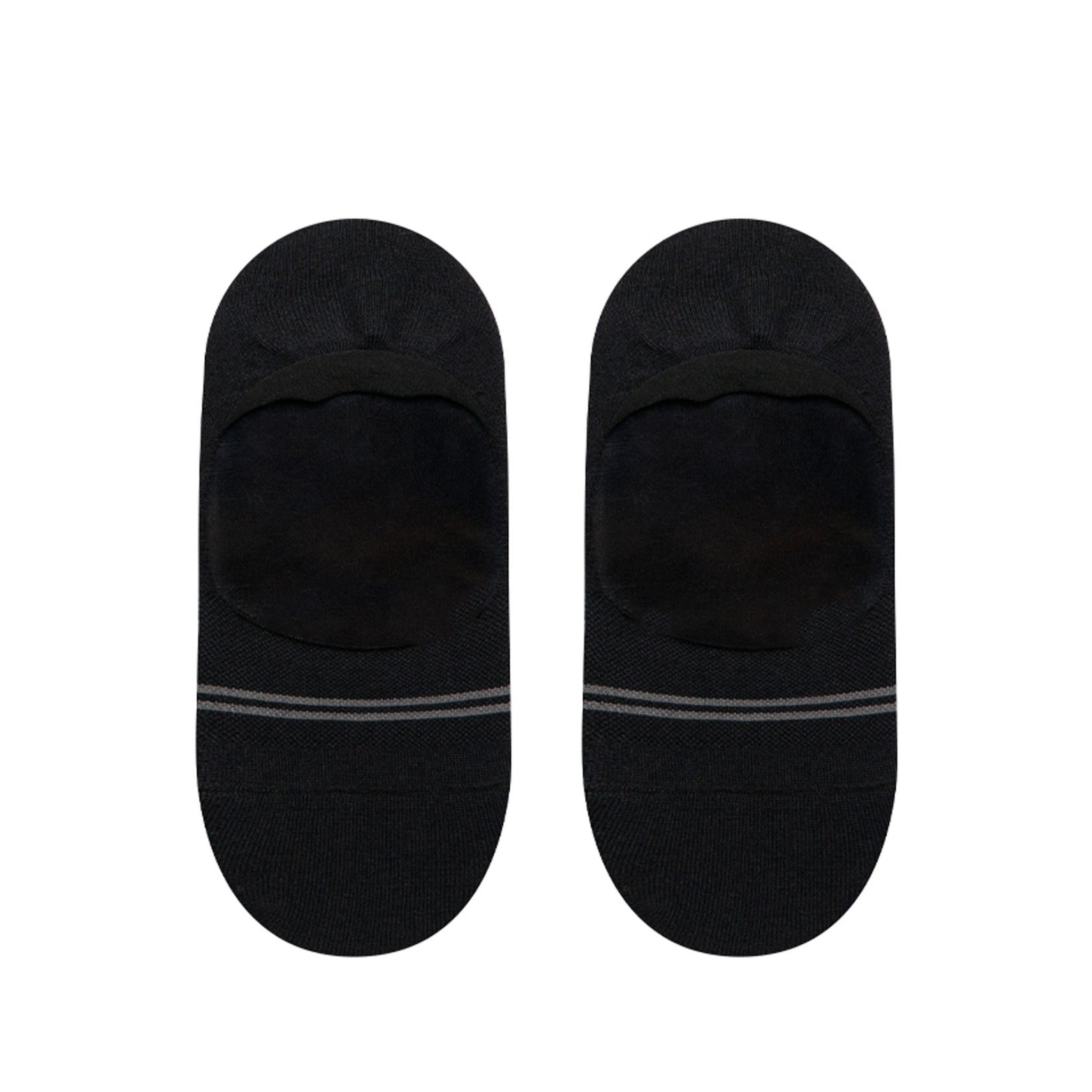 Ultimate No Show Black Cashmere Socks Top View