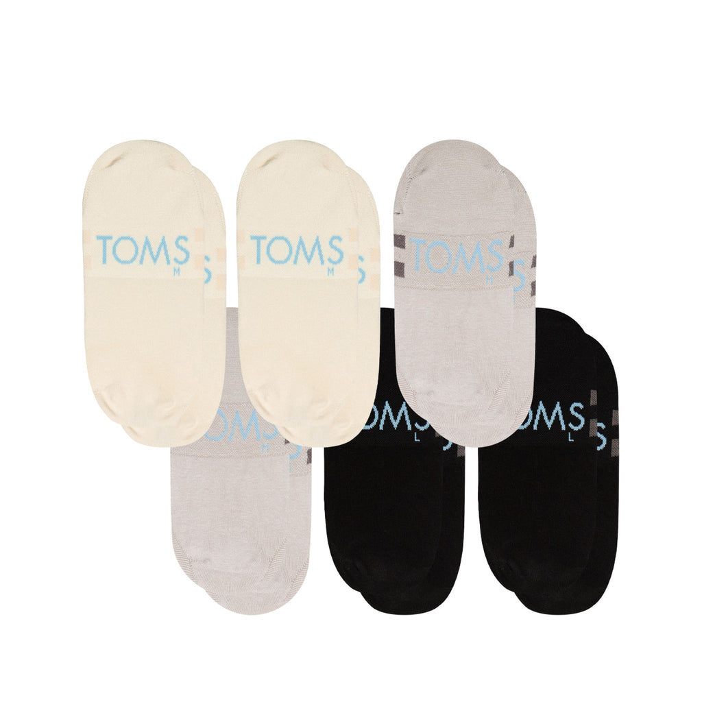 Classic No Show Socks Basics 6 Pack Back View