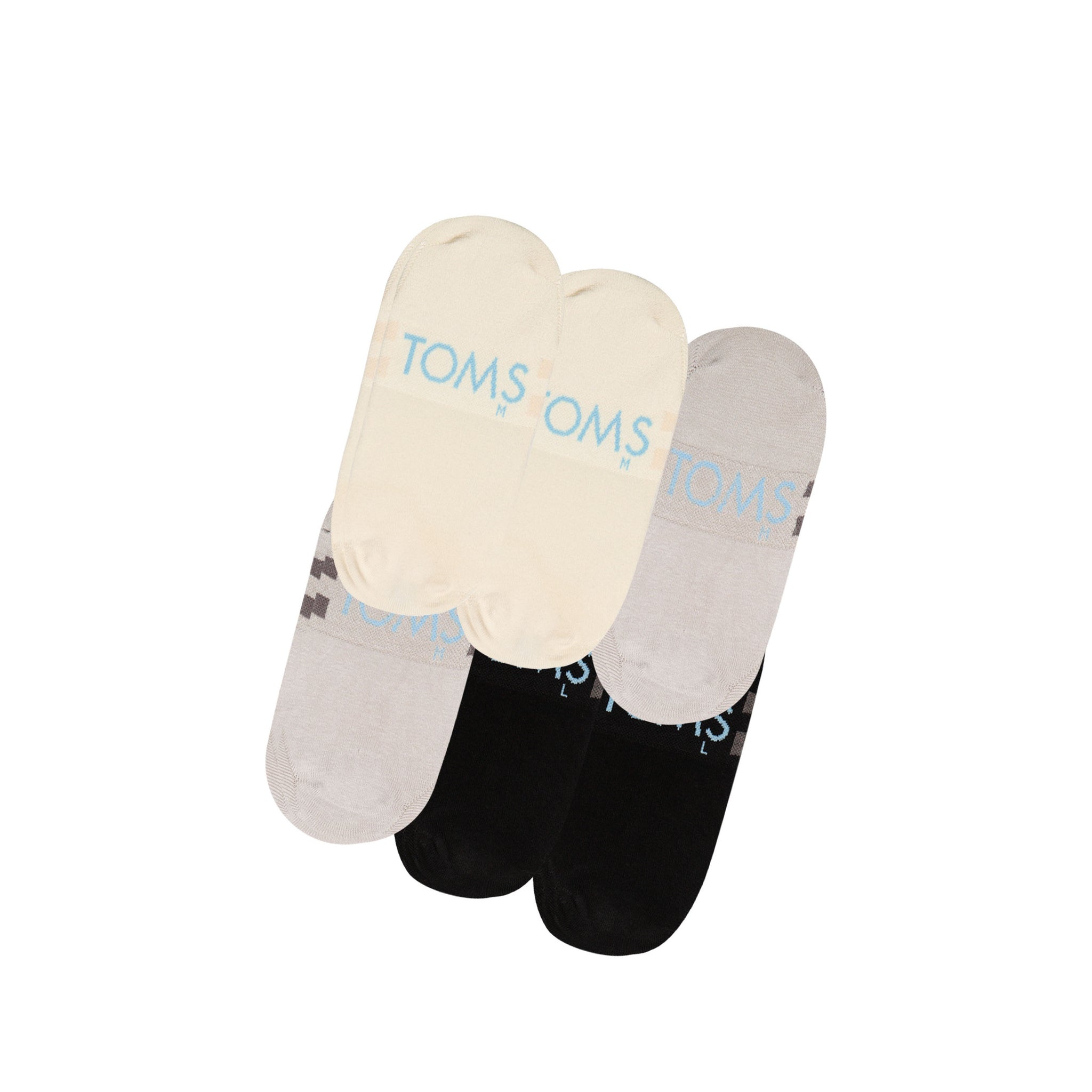 Classic No Show Socks Basics 6 Pack Bottom Sole View