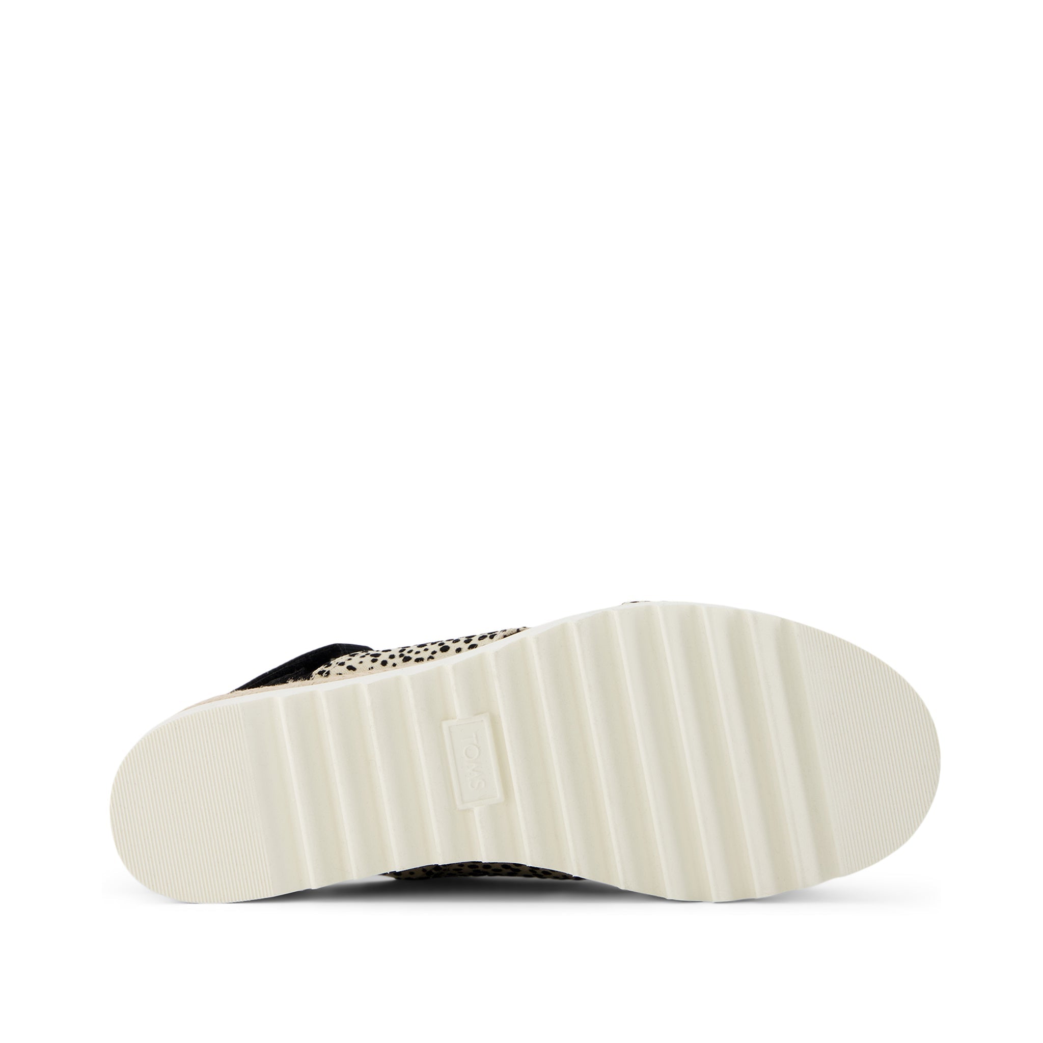 Diana Crossover Mini Cheetah Wedge Sandal Bottom Sole View