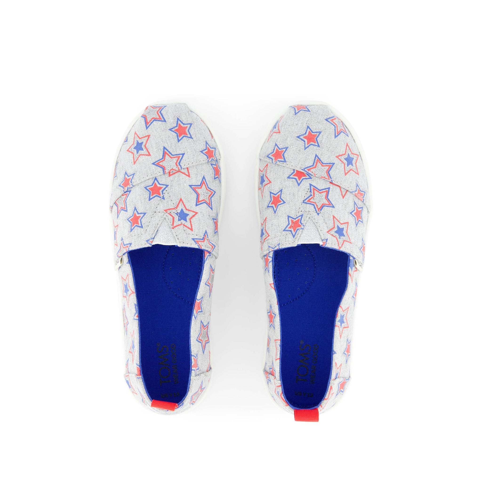 Youth Alpargata Glow in the Dark Stars Kids Shoe Top View