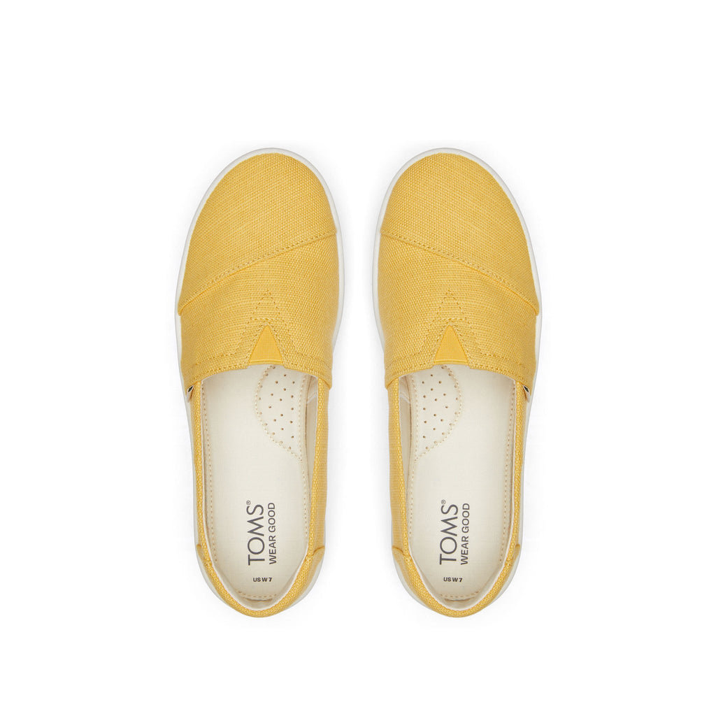 Verona Yellow Slip On Sneaker Top View