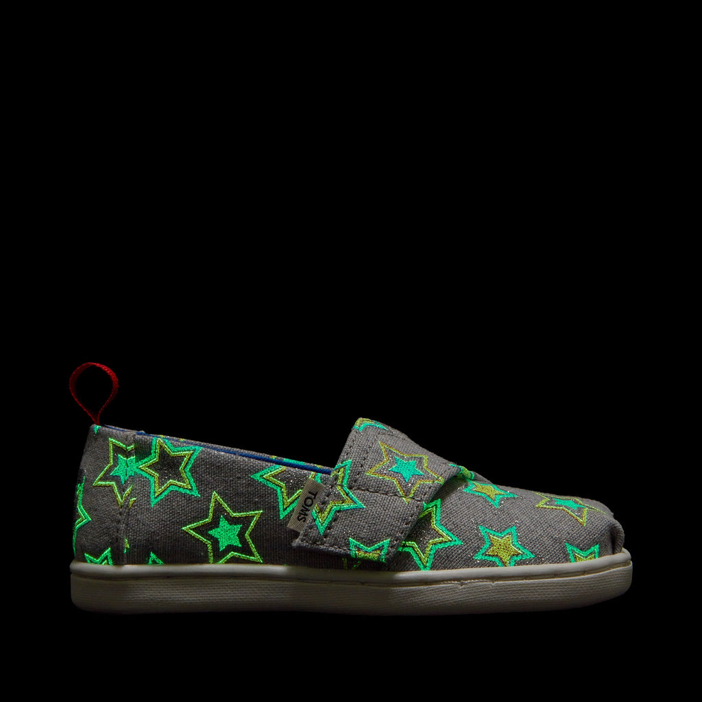 Alpargata Glow in the Dark Stars Toddler Shoe Side View