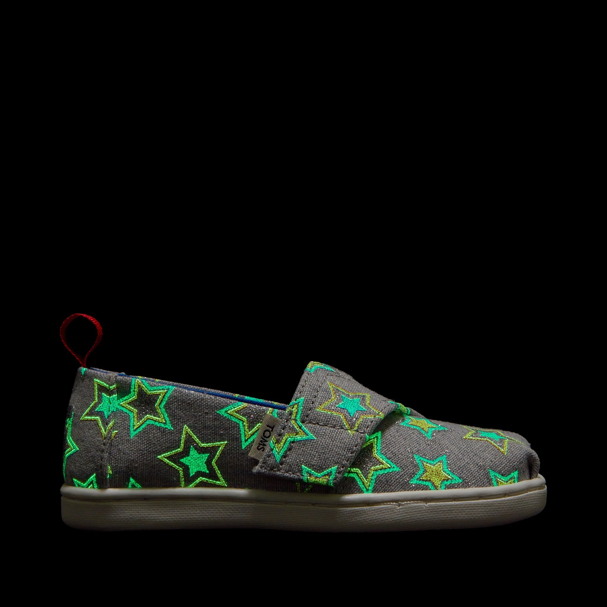 Alpargata Glow in the Dark Stars Toddler Shoe Side View