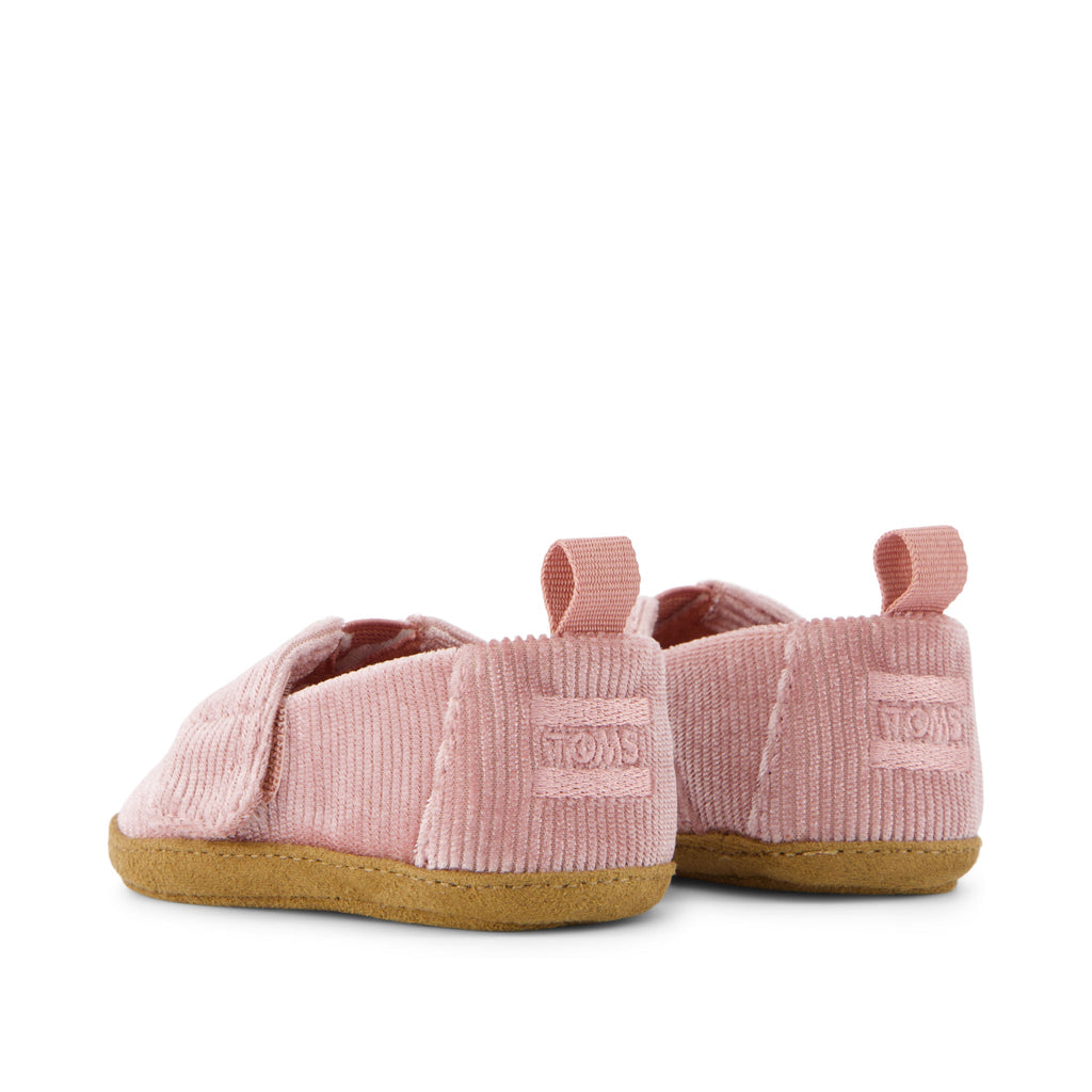 Layette Alpargata Vintage Pink Toddler Crib Shoe Back View