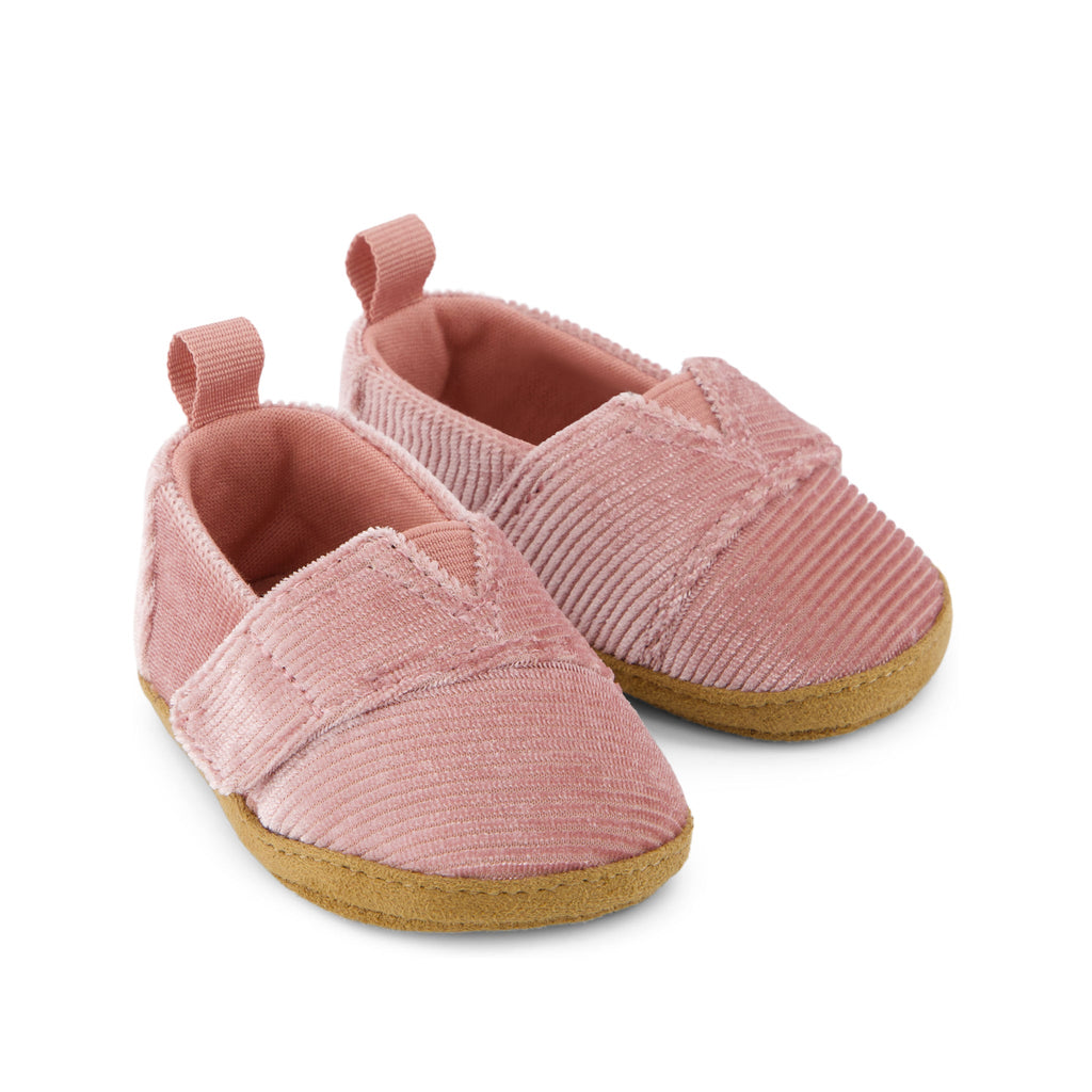 Layette Alpargata Vintage Pink Toddler Crib Shoe Front View