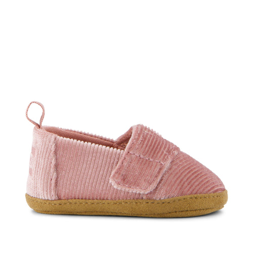 Layette Alpargata Vintage Pink Toddler Crib Shoe Side View