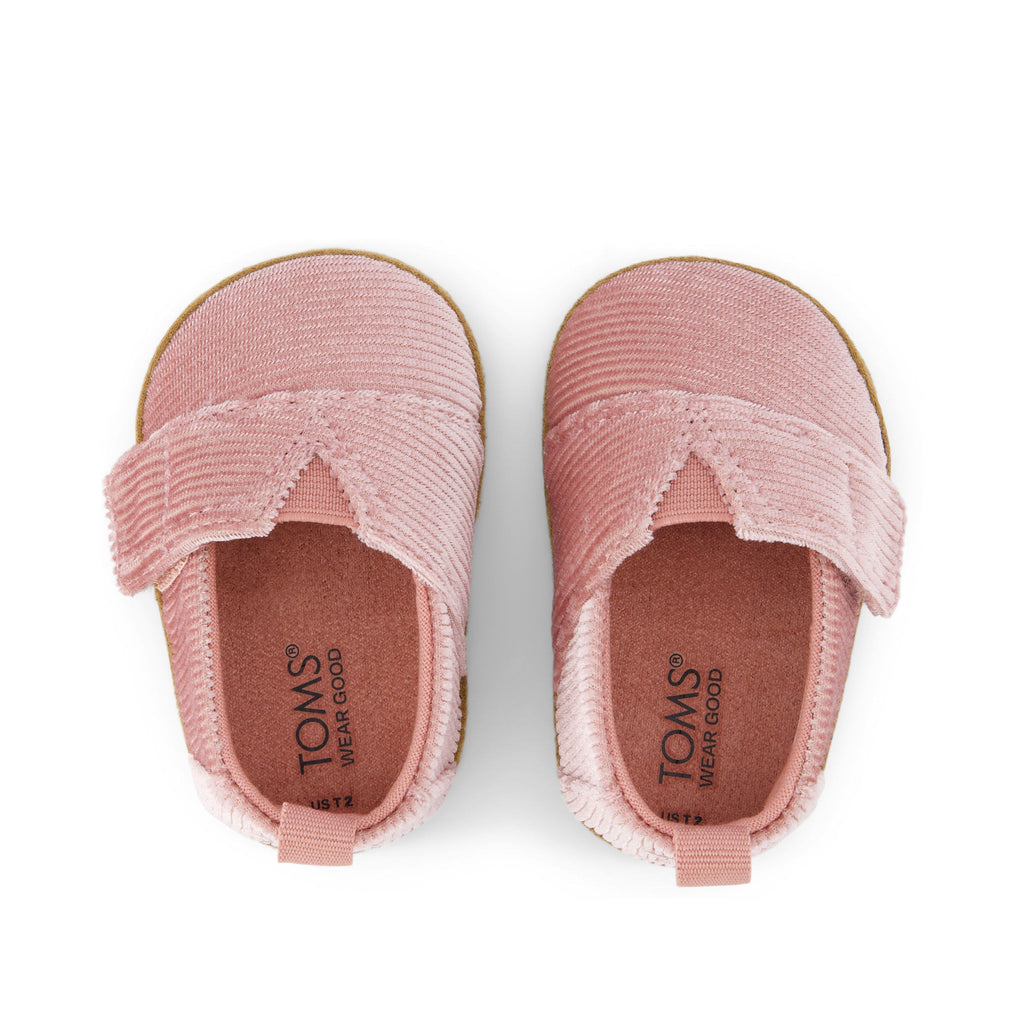 Layette Alpargata Vintage Pink Toddler Crib Shoe Top View