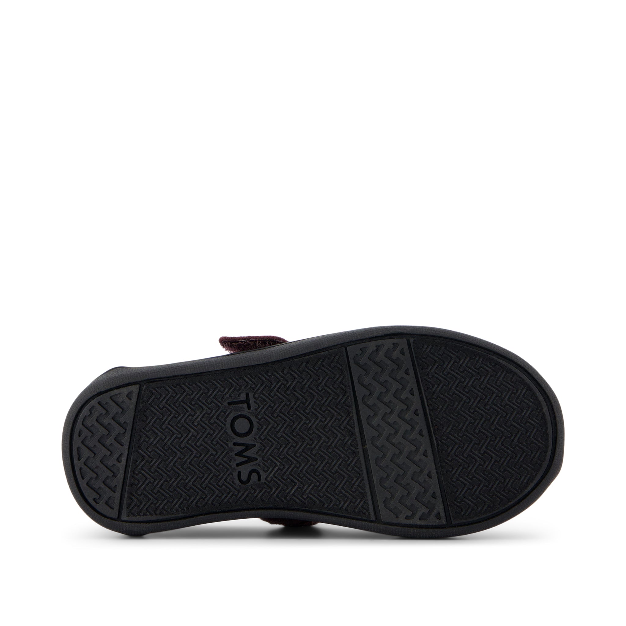 Mary Jane Toddler Shoe - Blackberry Confetti Coated Glitter Bottom Sole View