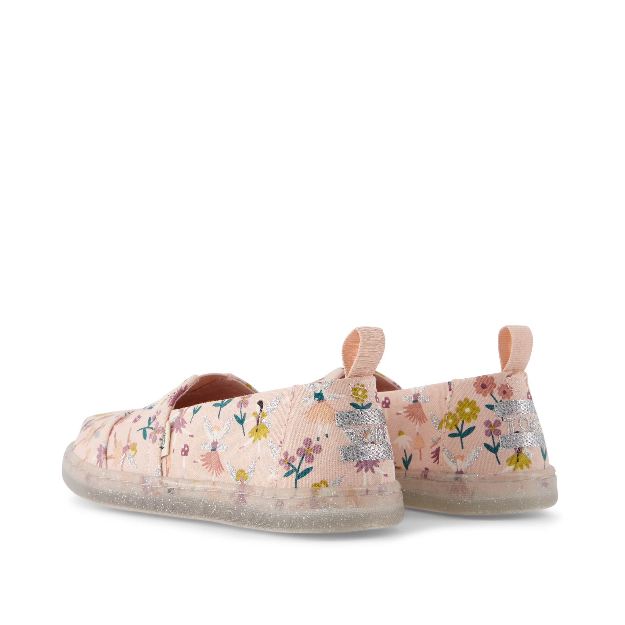 Youth Alpargata Glitter Fairy Garden Kids Shoe Back View