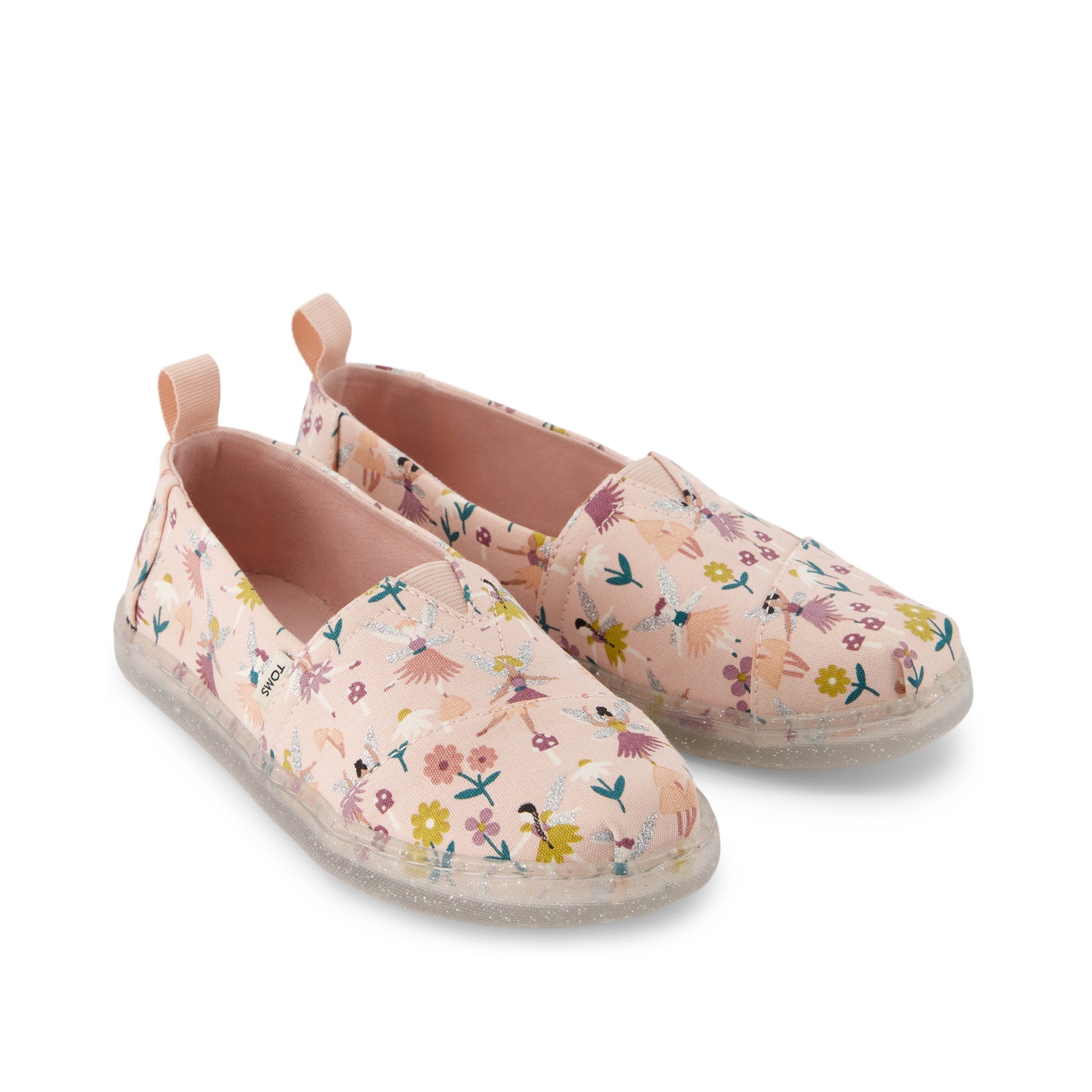 Youth Alpargata Glitter Fairy Garden Kids Shoe Front View