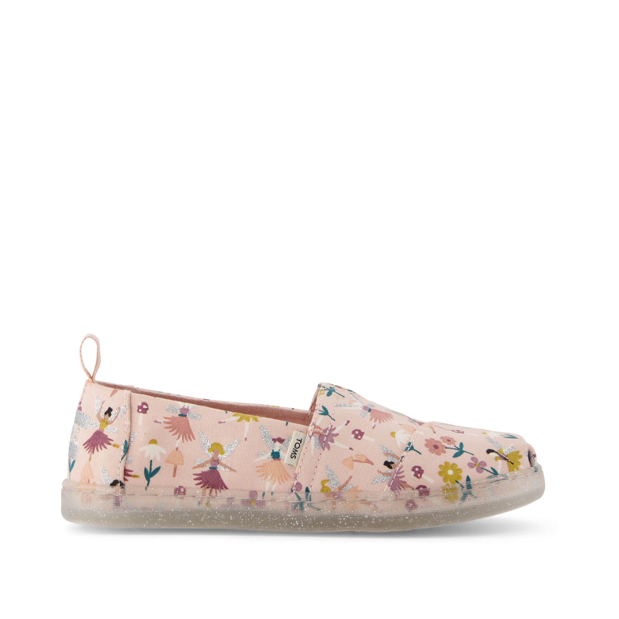 Youth Alpargata Glitter Fairy Garden Kids Shoe Side View