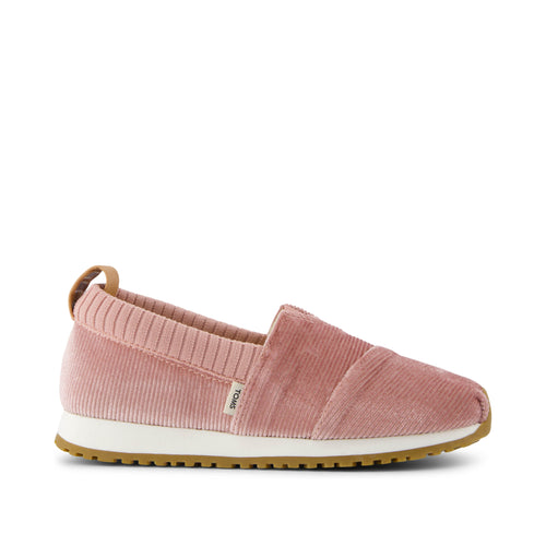 Resident Kids Sneaker - Vintage Pink Corduroy Side View