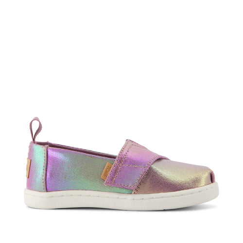Alpargata Purple Iridescent Toddler Shoe Side View
