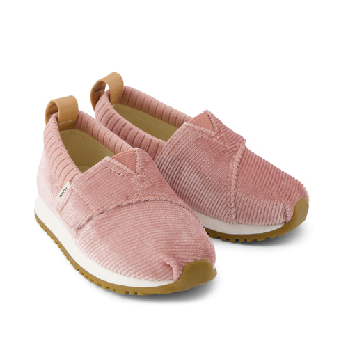 Resident Toddler Sneaker - Vintage Pink Corduroy Front View