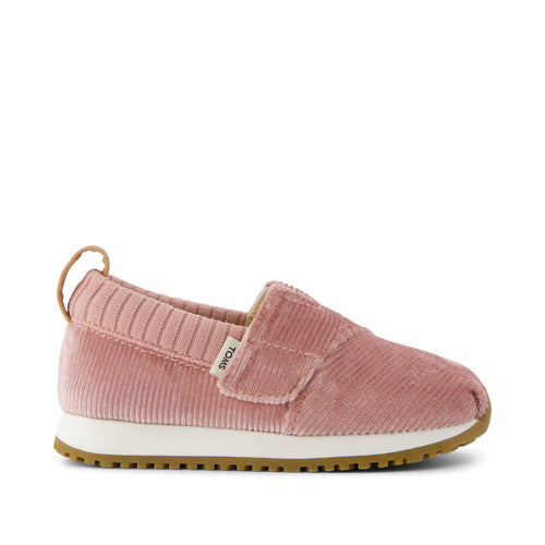 Resident Toddler Sneaker - Vintage Pink Corduroy Side View