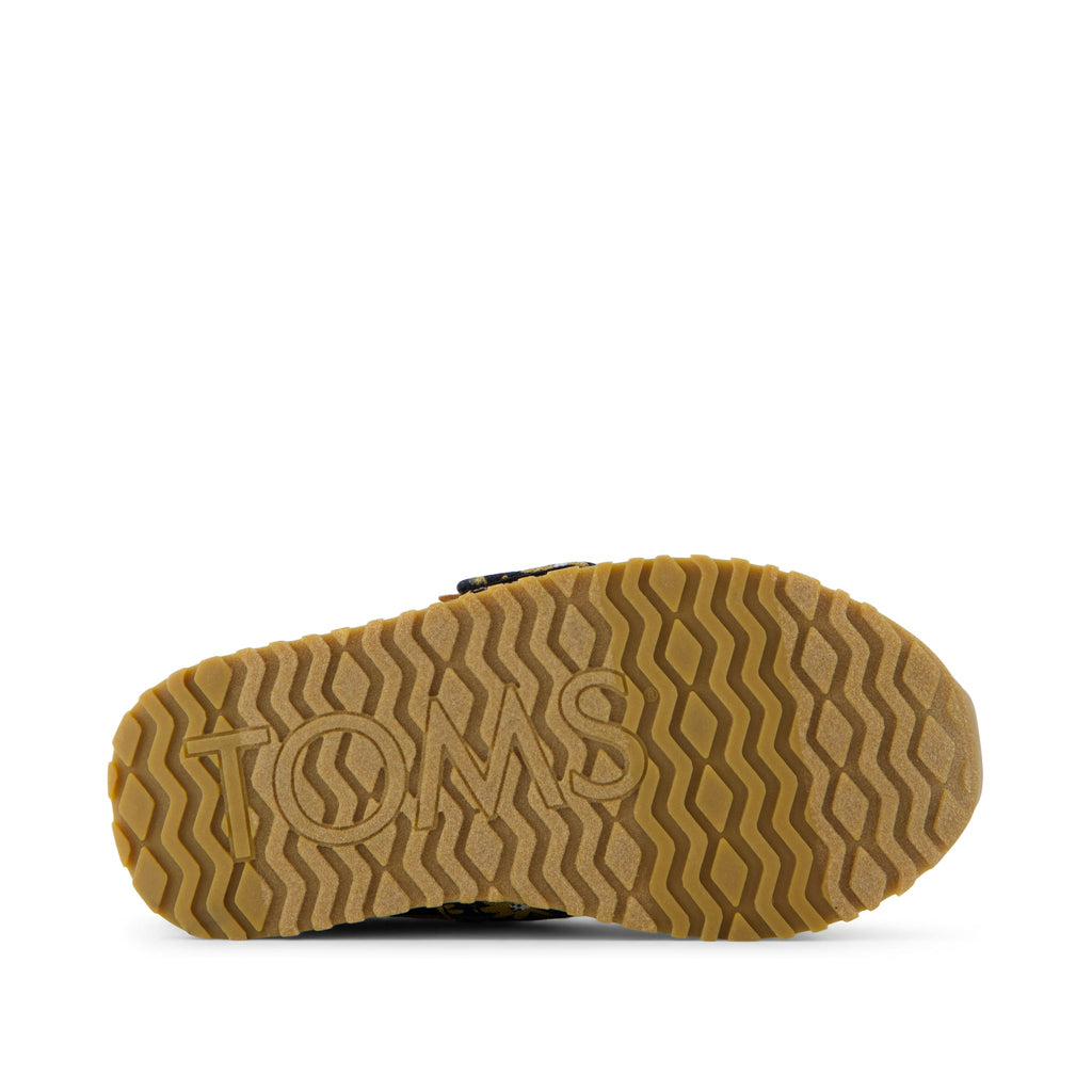 Resident Black Wildflowers Toddler Sneaker Bottom Sole View