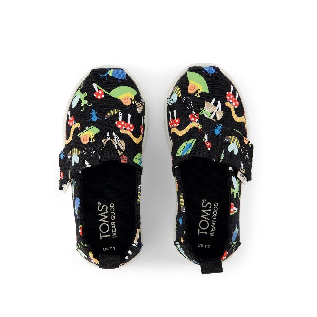 Alpargata Glow in the Dark Bugs Toddler Shoe Top View