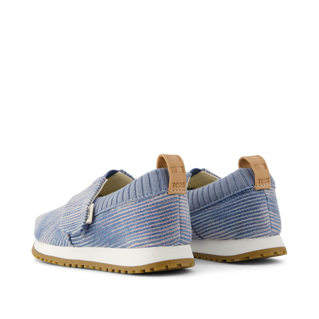 Resident Pastel Blue Denim Toddler Sneaker Back View