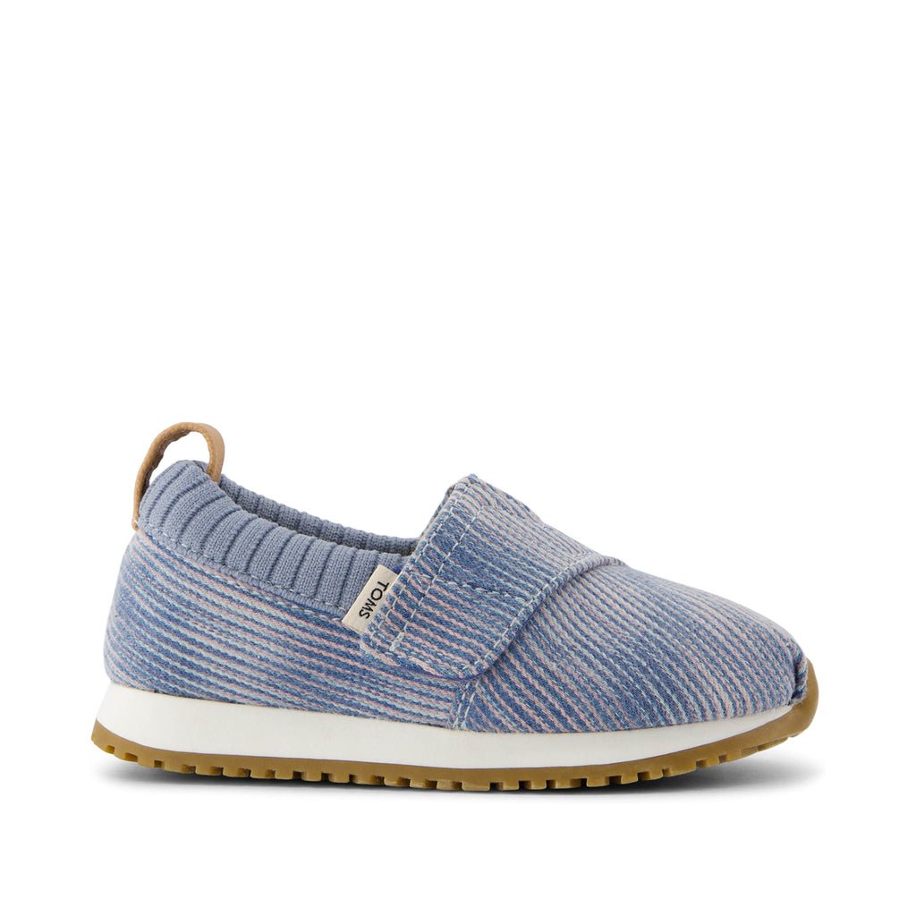 Resident Pastel Blue Denim Toddler Sneaker Side View