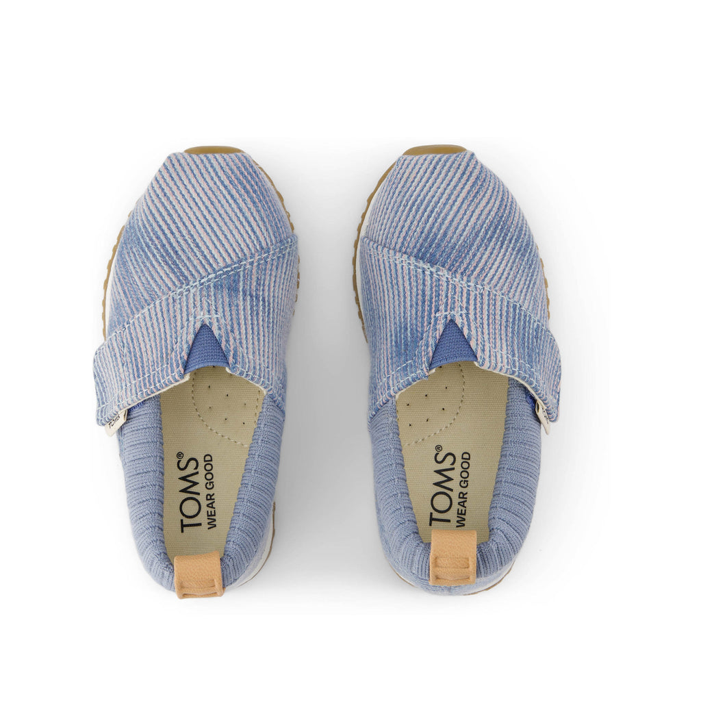 Resident Pastel Blue Denim Toddler Sneaker Top View