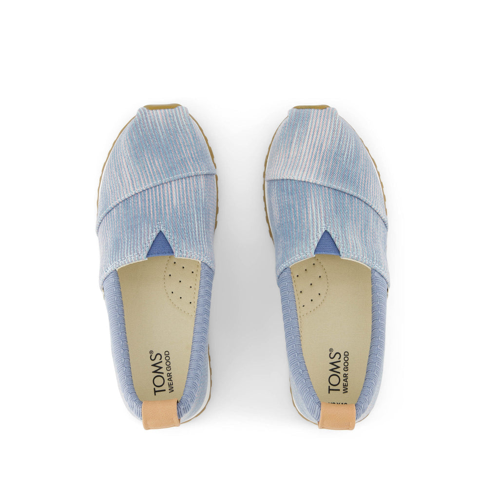 Youth Resident Pastel Blue Denim Kids Sneaker Top View