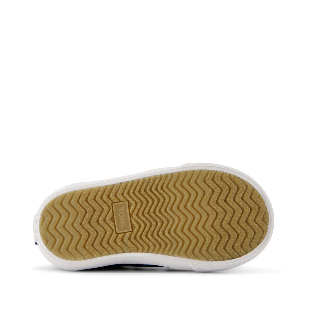 Fenix Blue Denim Double Strap Toddler Sneaker Bottom Sole View